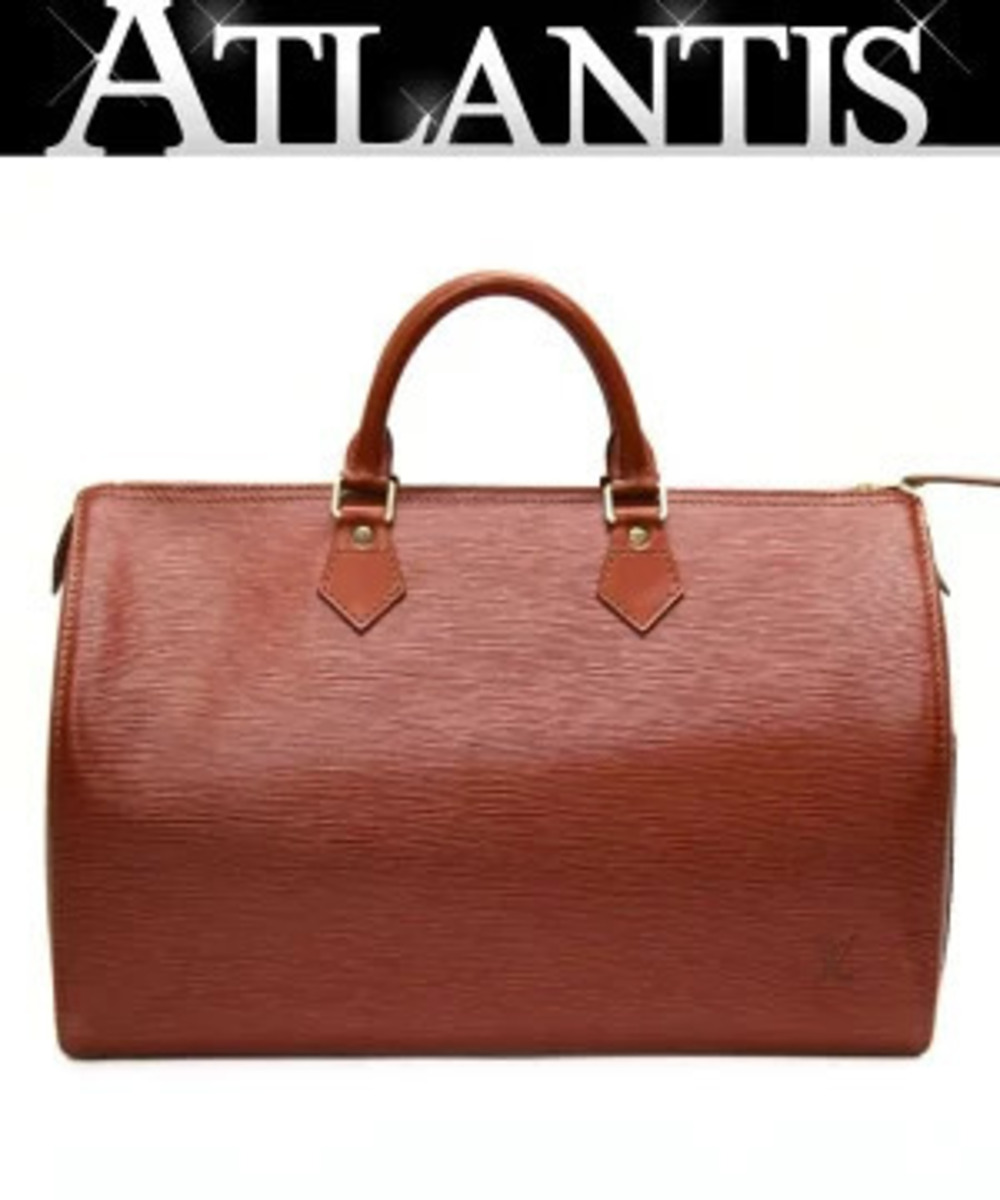 Louis Vuitton Speedy handbag Boston bag Epi leather Kenya Brown